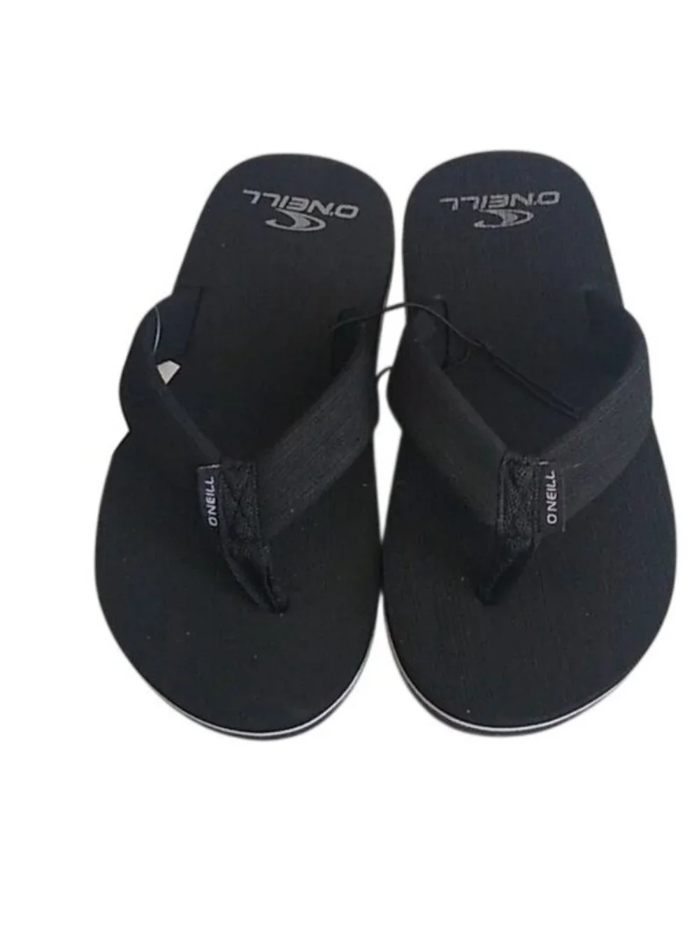 O'Neill Phluff Daddy Black Flip Flop, Size 11/12 Sandals Boys Sizing